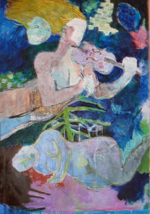Orfeus og eurodike 100x60cm, værk af Kunstner 1